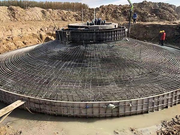 嶺縣龍鳳湖200MW風電制氫示范項目二期道路、風機基礎、箱變基礎及風機平臺施工